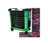 Servante d'atelier/ Chariot Barracuda Tools Rock PRO+ 8 tiroirs 7 outillés - 4 roues, 2 freins - Chariot MECANICIEN, GARAGISTE G