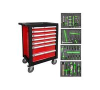 SERVANTE D'ATELIER 7 TIROIRS COMPLETE AVEC 172 OUTILS
