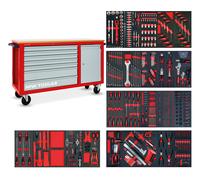 Servante d'atelier complète avec armoire XL 514 outils MW Tools MWE512K3