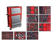 Servante d'atelier complète avec coffre XL 514 outils MW Tools MWE512G13