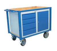 Servante d'atelier équipée 1 bloc porte et 1 bloc tiroirs 500 kg - FIMM - 880002991