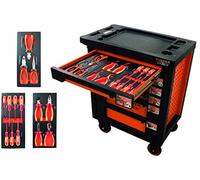 Servante d'atelier équipée pinces + tournevis 14 outils