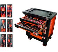 Servante d'atelier équipée pinces + tournevis 32 outils