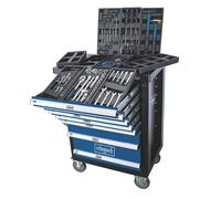 Scheppach Chariot d'atelier TW1100 – 7 tiroirs, 4 roulettes, verrouillable – 70 pièces