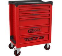 Servante d'atelier KS Tools, 6 tiroirs, Rouge, Charge max 30 kg par tiroir, Roues Ø 125 mm