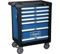 Servante d'atelier mobile 7 tiroirs charge max 450 kg avec 263 outils TW1000 Scheppach Bleu, noir et blanc G