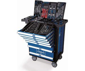 Servante d'atelier mobile SCHEPPACH 7 tiroirs charge max 450 kg avec 263 outils - TW1000 - 5909304900