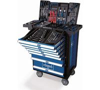 Servante d'atelier mobile SCHEPPACH 7 tiroirs charge max 450 kg avec 263 pièces incluses - TW1000 - 5909304900