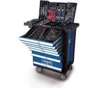 Servante d'atelier mobile SCHEPPACH 7 tiroirs charge max 450 kg avec 263 pièces incluses - TW1000 - 5909304900