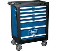 Scheppach - Servante d'atelier mobile TW1000 - 7 tiroirs, charge max 450 kg, 263 pièces