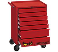 Servante d'atelier rouge - 7 tiroirs - Mini Foam Master - 217 outils Teng Tools TKW26R217F