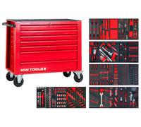 Servante d'atelier rouge complète large XL 514 outils MW Tools MWE512G3R