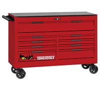 Servante d'atelier rouge professionnelle XXL 9 tiroirs Teng Tools TSW53R9
