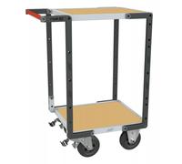 Servante FLAT-PACK™ 2 plateaux médium 550 x 500 mm roues CC 400 kg - 884720231