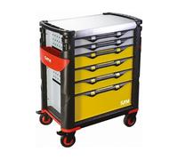 Servante grand volume 6 tiroirs SAM OUTILLAGE plateau inox - 416