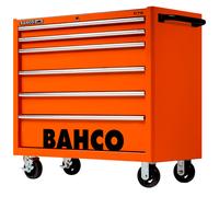 Servante orange "Classique" à grande capacité 6 tiroirs - BAHCO 1475KXL6