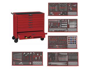 Servante rouge foam midi master set 7 tiroirs Teng Tools TCEMM411N2