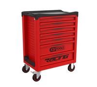 Servante - Vide - 7 tiroirs - KS Tools - 855.0007 - Rouge - Servante d'atelier racing - Vide avec mousse - Plateau ABS gradué