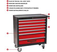 Servante XXL 7 tiroirs 914x458x1008mm DRAKKAR - 09260