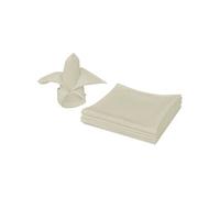 vidaXL Servetten 10 stuks crÃ©me 50x50 cm131438 Beige G