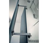 SERVETTO Ferrure de porte battante MOTION-V KB 900 mm, aluminium moulé sous pression gris