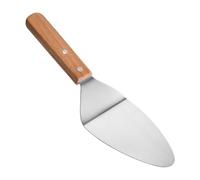 Serveur à , cuisson triangulaire en acier inoxydable avec manche en bois - Coupe-spatule à , emporte-pièce pour biscuits, ustensiles pratiques