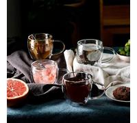 Service à café de luxe en verre, 4 pièces