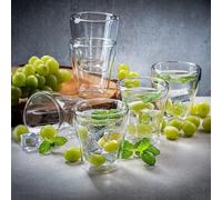 Service à café de luxe en verre, 4 pièces