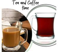 Service à café de luxe en verre, 6 pièces