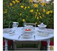 Service à couscous assiettes Tebsi Bakir gris - 12 pers