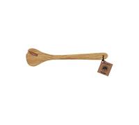 Service à salade Gingko en bois d'Olivier 30 cm - Jean Dubost - Marron - Bois