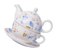 Service à Thé en Céramique, 1 Set Théière et Tasse pour Usage Quotidien