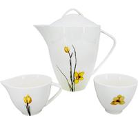 Service à thé en porcelaine de printemps (théière 1600ml, pot à lait 150ml, sucrier 150ml)