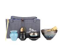 Service à thé Matcha, procédé traditionnel de cérémonie du thé en bambou fouet à thé Kit de support à thé de Style japonais, pour apprenti de thé ou amateur de salon de(Oil drop)
