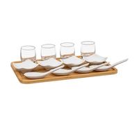 Service Apéritif 13 Pièces Bambou 32cm Naturel