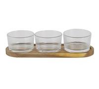 Service Apéritif 4 Pièces "Coupelles" 28cm Transparent Transparent G