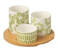 Service Apéritif 4 Pièces "Fiesta Sud" 20 cm Vert Vert G