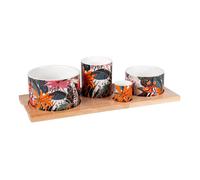 Table Passion - Service apéritif 4 pièces Tiana 34,5 cm