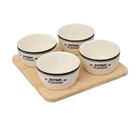 Service Apéritif 5 Pièces Bistrot 22cm Blanc