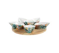 Table Passion – Service apéritif – Florida – 6 pièces – Porcelaine multicolore