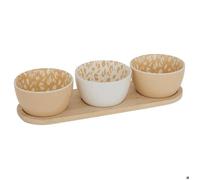 Service apéritif Leopardi 4 pièce(s) L30xp10xH6cm - Atmosphera Créateur d'intérieur