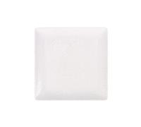 Service Assiettes DENA carrées de 24 Pièces plates en Porcelaine blanche, plat de service pour entrées desserts et salades - Longueur 21 x largeur 21 x Hauteur 2 cm G