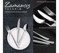 Service d'argenterie 24 pièces, service pour 6, fourchettes et cuillères en acier inoxydable, poli miroir, couverts pour la maison, le restaurant et l'hôtel, ustensiles de table pour le dîner, sans ro