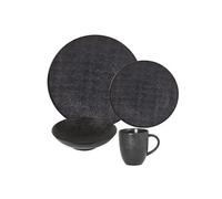Lot d'assiettes et ses mugs vesuvio noir