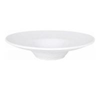 Service d'assiettes rondes SOFI de 6 Pièces creuses 28 x 6 cm en Porcelaine blanche, plat à soupe pâtes desserts - 980g