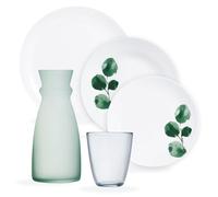 Service de table 25 pièces, avec verres à eau 31 t carafe 0,75 ucalyptus- Luminarc