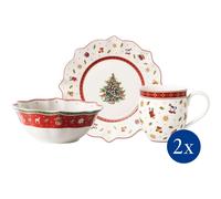 Service de table de Noël Villeroy & Boch Toy's Delight pour 2 personnes (blanc)