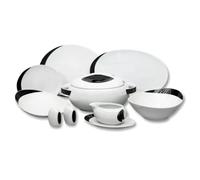 Service de table, porcelaine de Carlsbad, Thun, Loos, Uno, 25 pièces