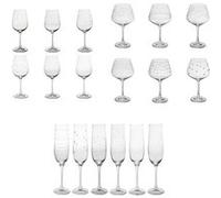 Service de verres 18 pièces graphik dégu