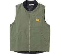 Service Works - Veste sans manches en toile de coton biologique - Canvas Work Vest Olive en Coton - Taille M - Kaki Kaki M